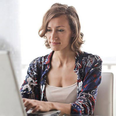 Women working a laptop